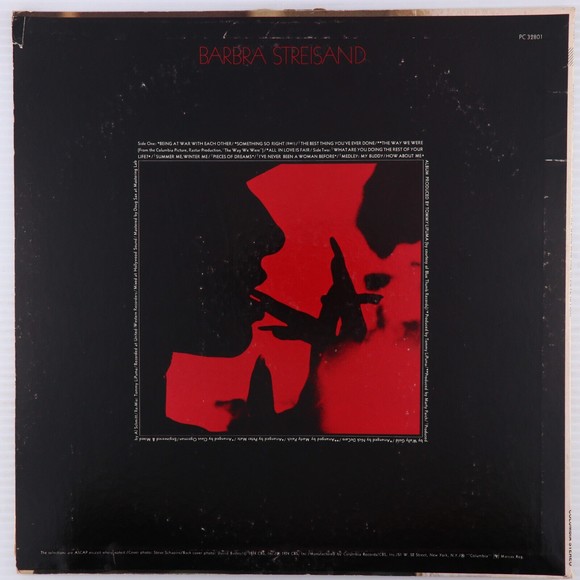 Barbra Streisand The Way We Were & All In Love Is Fair 1974 LP Record PC 32801 - Picture 2 of 16